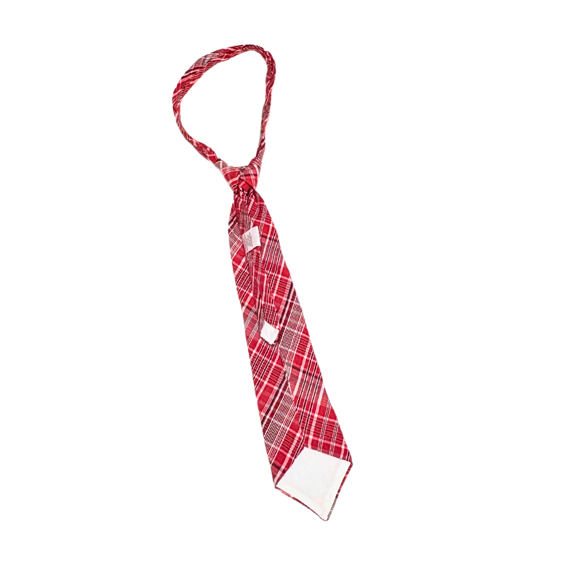 Traditional Jamaican red plaid Bandana tie