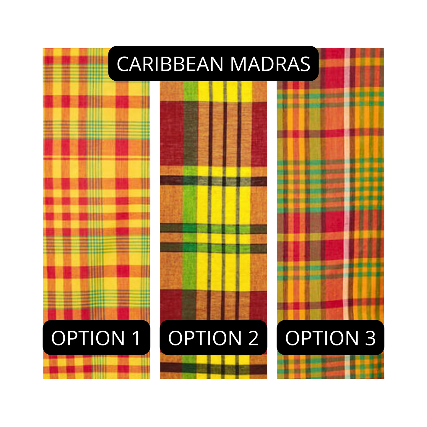 Men’s Caribbean Plaid Bow Tie with Pocket Square