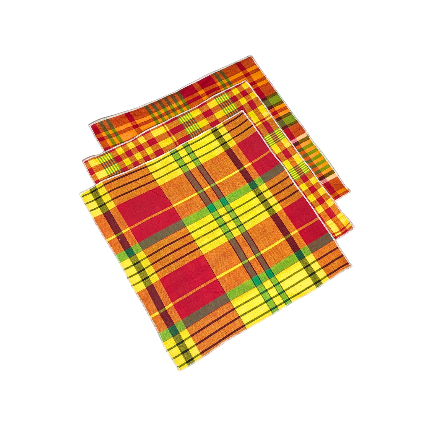 Men’s Caribbean Plaid Bow Tie with Pocket Square