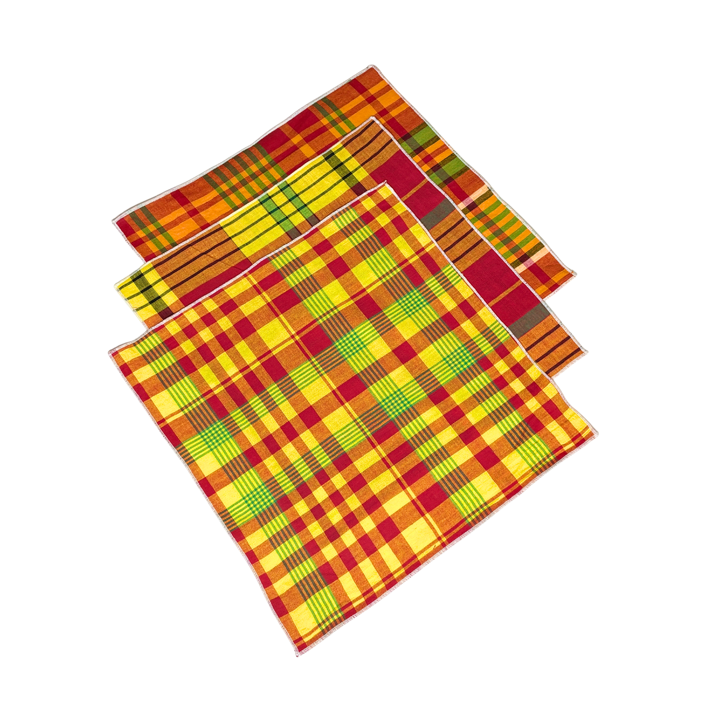 Men’s Caribbean Plaid Bow Tie with Pocket Square