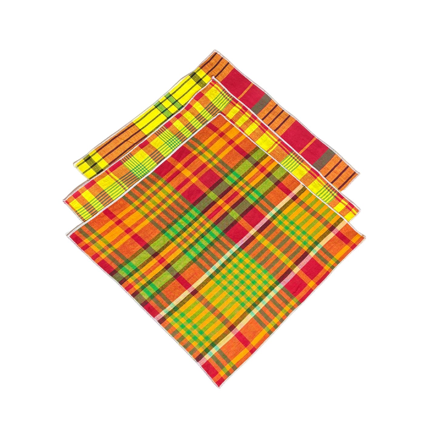 Men’s Caribbean Plaid Bow Tie with Pocket Square