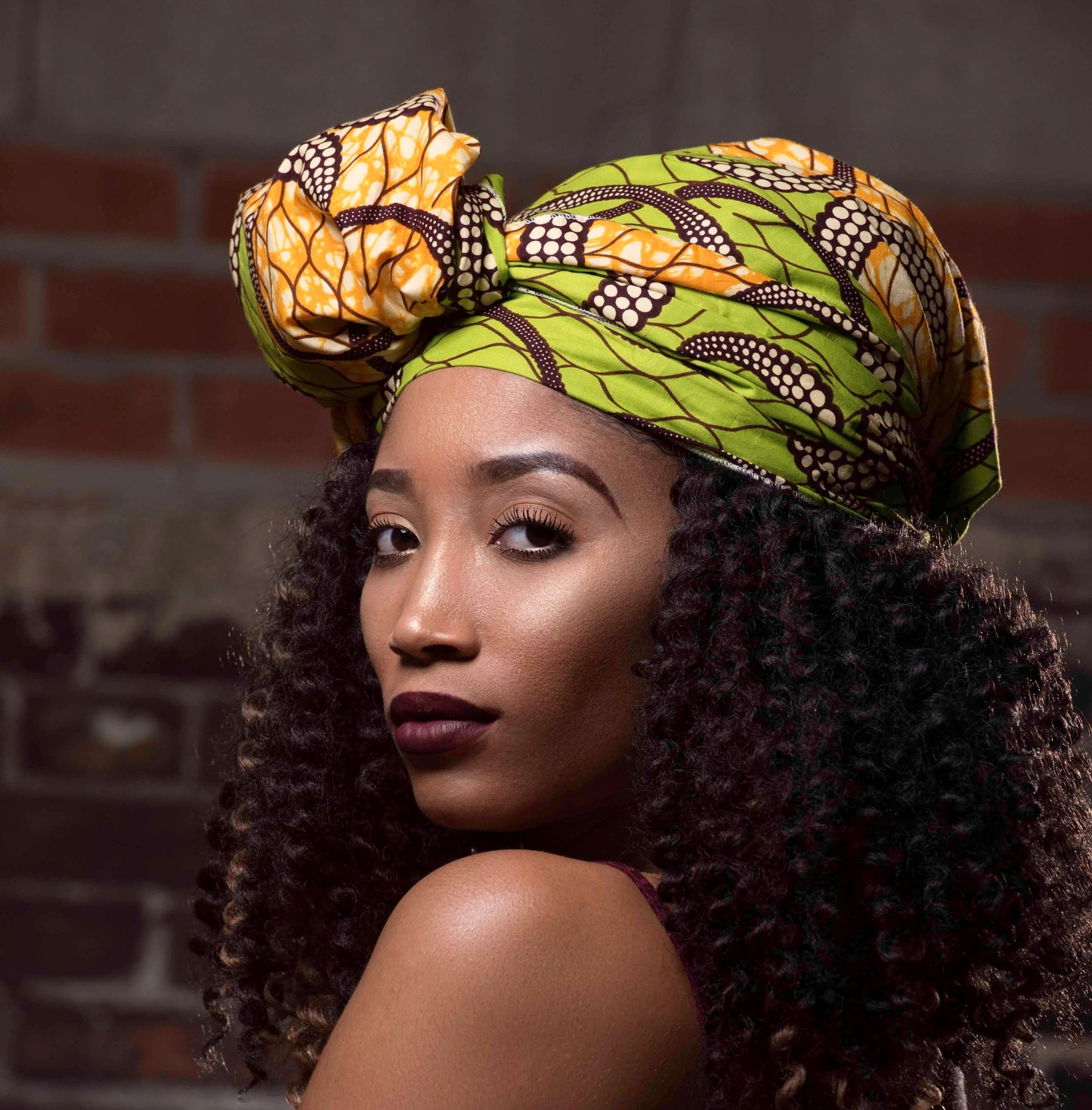 Oye classic African print headwrap 