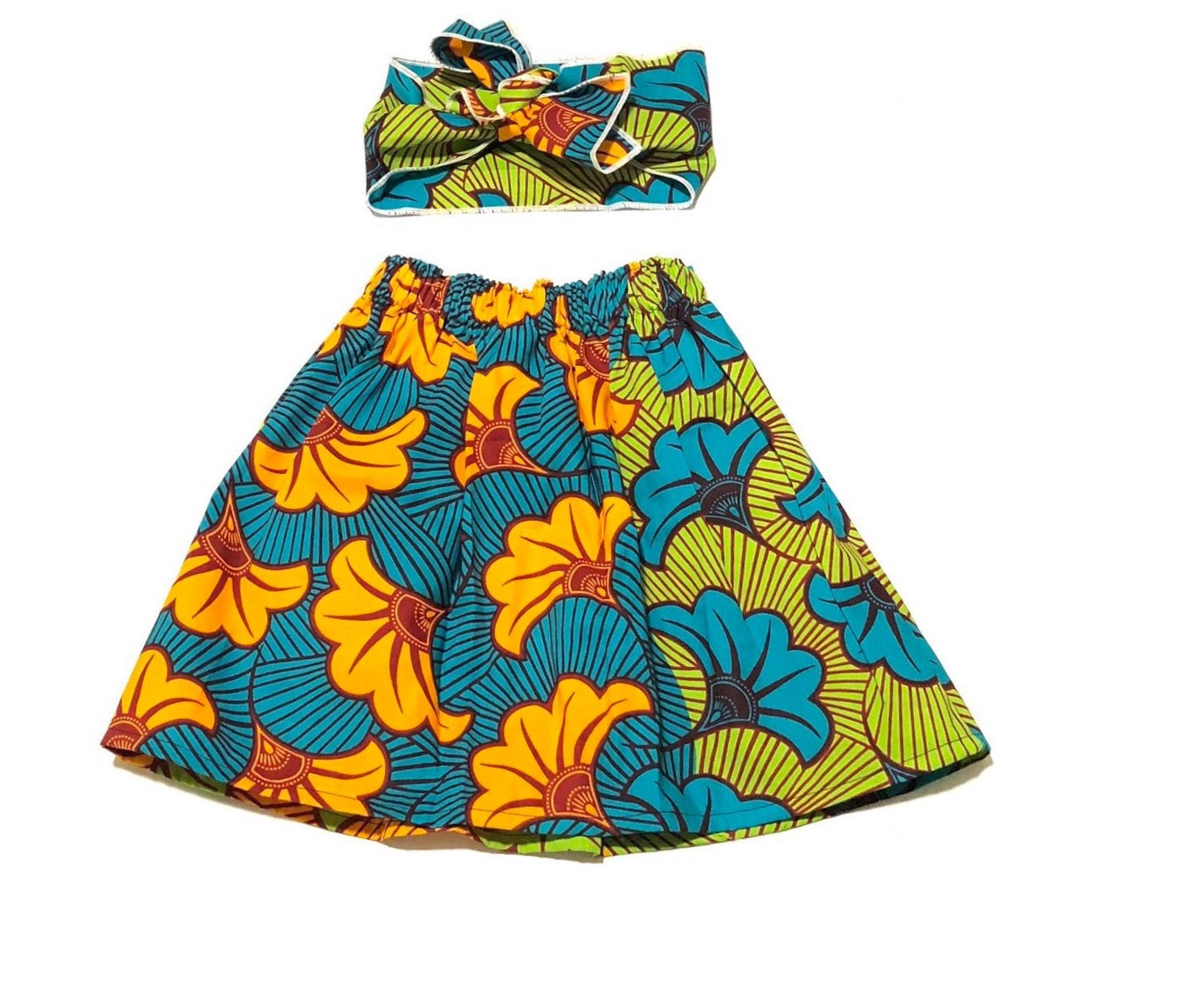 Fan African Skirt Set