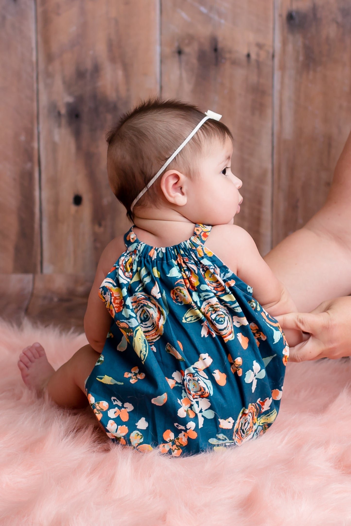 Boho Floral Bubble Romper with Headwrap – Ackee Tree Clothing